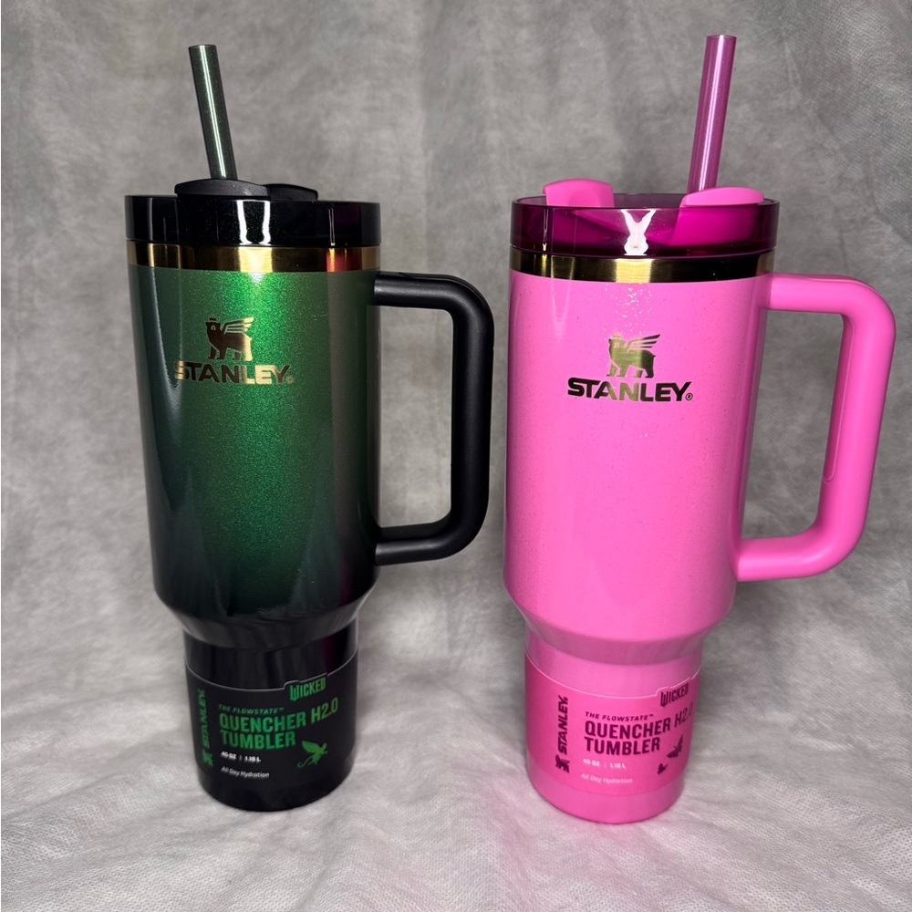 Stanley X Wicked 40oz Tumbler Target Exclusive Bundle Set NEW Elphaba Glinda